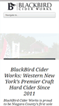 Mobile Screenshot of blackbirdciders.com